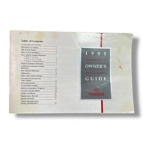 1995 Toyota  Owner’s Guide